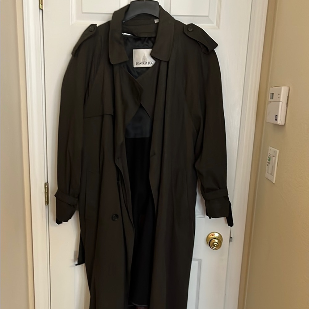 Men’s London Fog Dark Olive Trench Coat